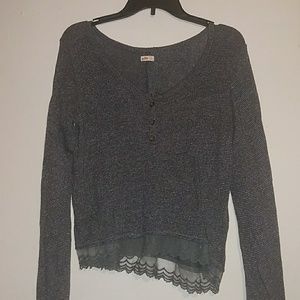 Grey Hollister Sweater